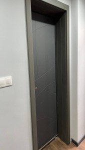 блиндирана врата Комбинирана врата за баня VDA 100 Антрацит